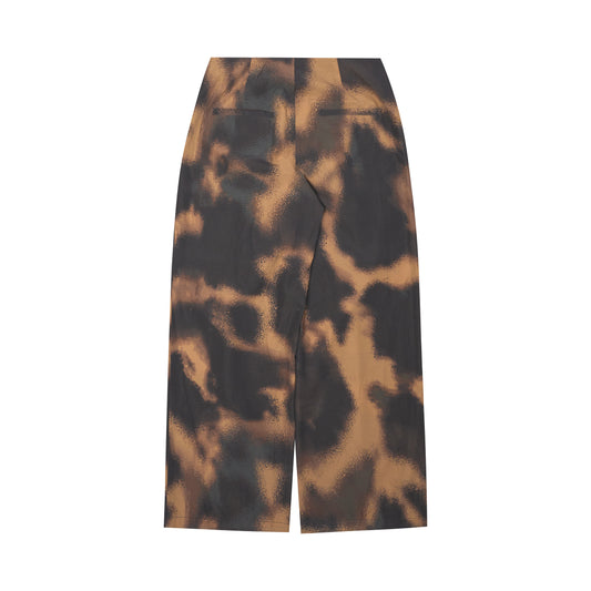 PLEATED CAMO WIDE PANTS