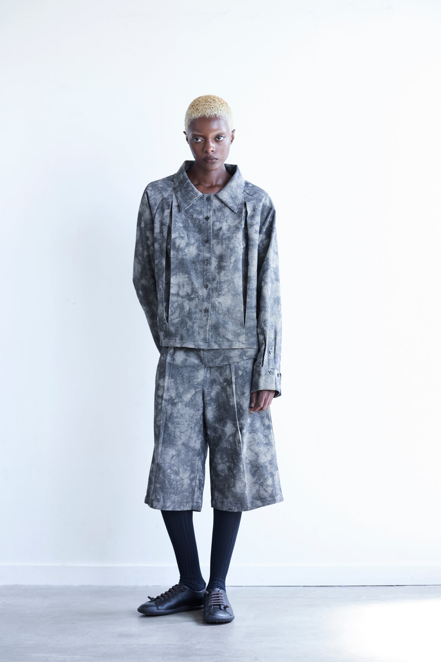 PLEATED PANEL SHIRT