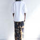 PLEATED CAMO WIDE PANTS
